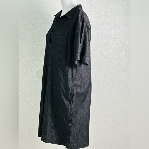 Ralph Lauren Denim Shift Dress in Charcoal Color Size Large - Picture 9 of 11